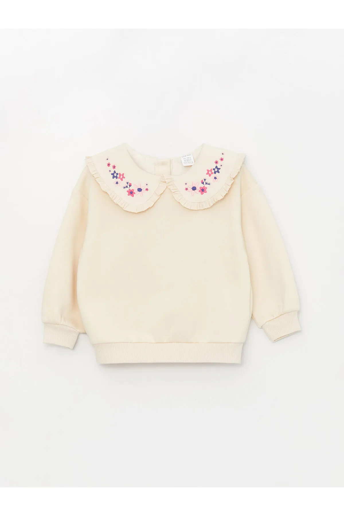 LC Waikiki  Langarm-Baby-Sweatshirt und -Hose mit besticktem Baby-Kragen