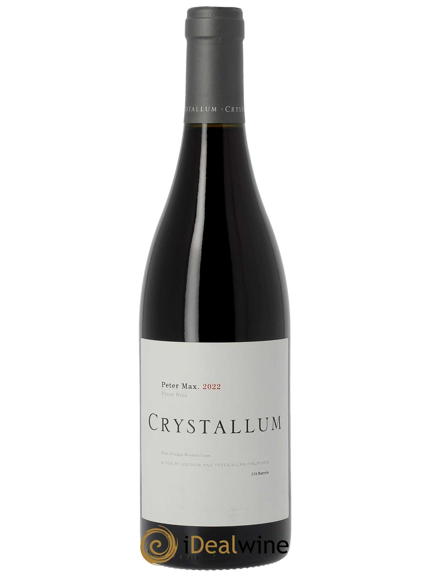WO Western Cape Crystallum Peter Max Pinot Noir  2022 - Lot de 1 Bouteille