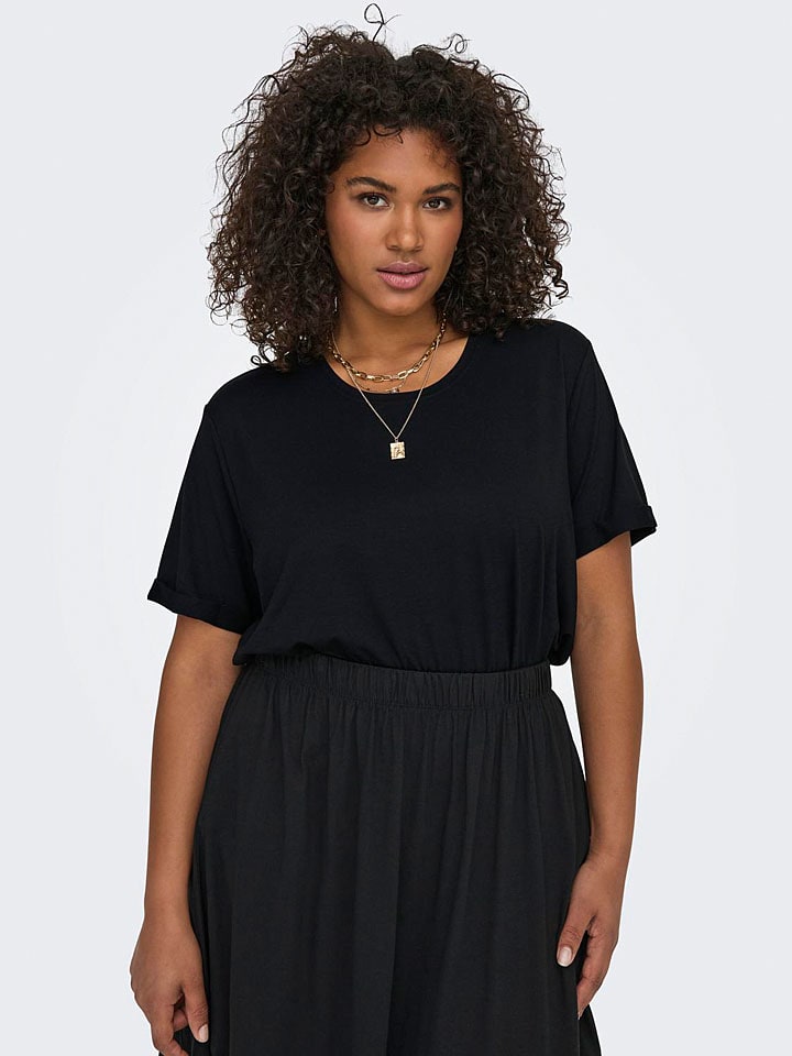 ONLY Carmakoma Shirt in Schwarz günstig kaufen