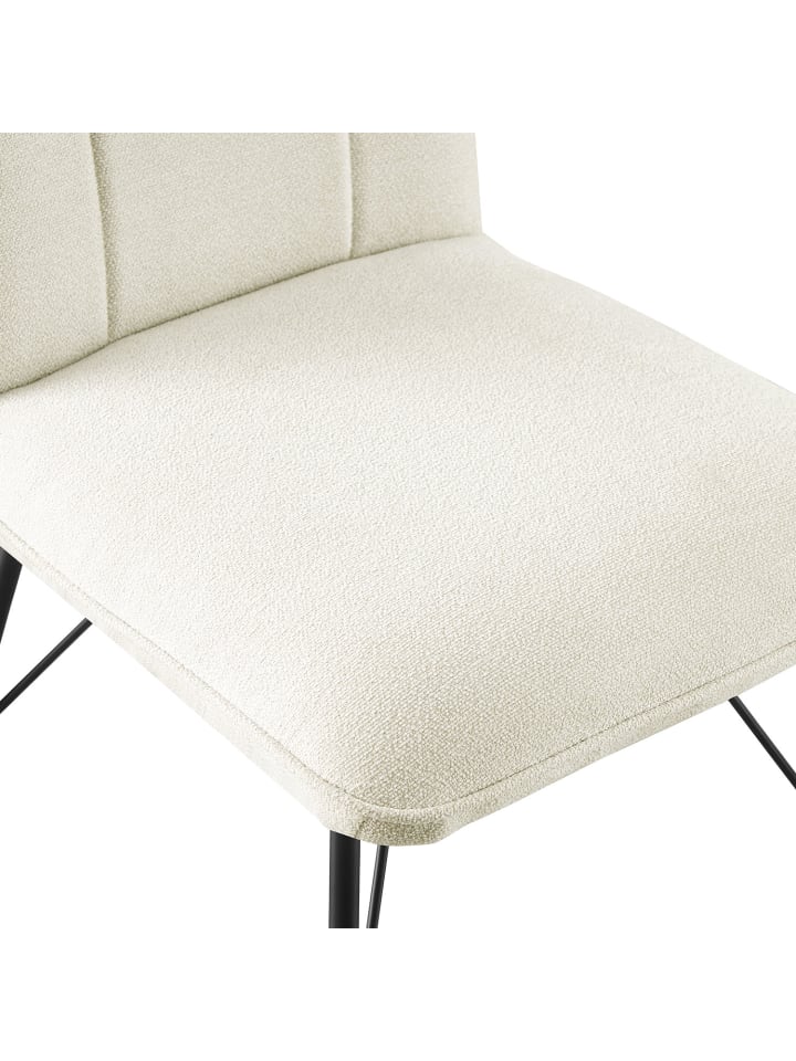 B&D Home 2er-Set: Esszimmerstuhl NELE in Creme - (B)49 x (H)85 x (T)61,5 cm günstig kaufen onesize