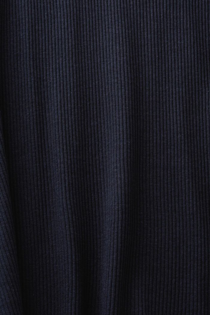 Longsleeve aus Rippstrickjersey