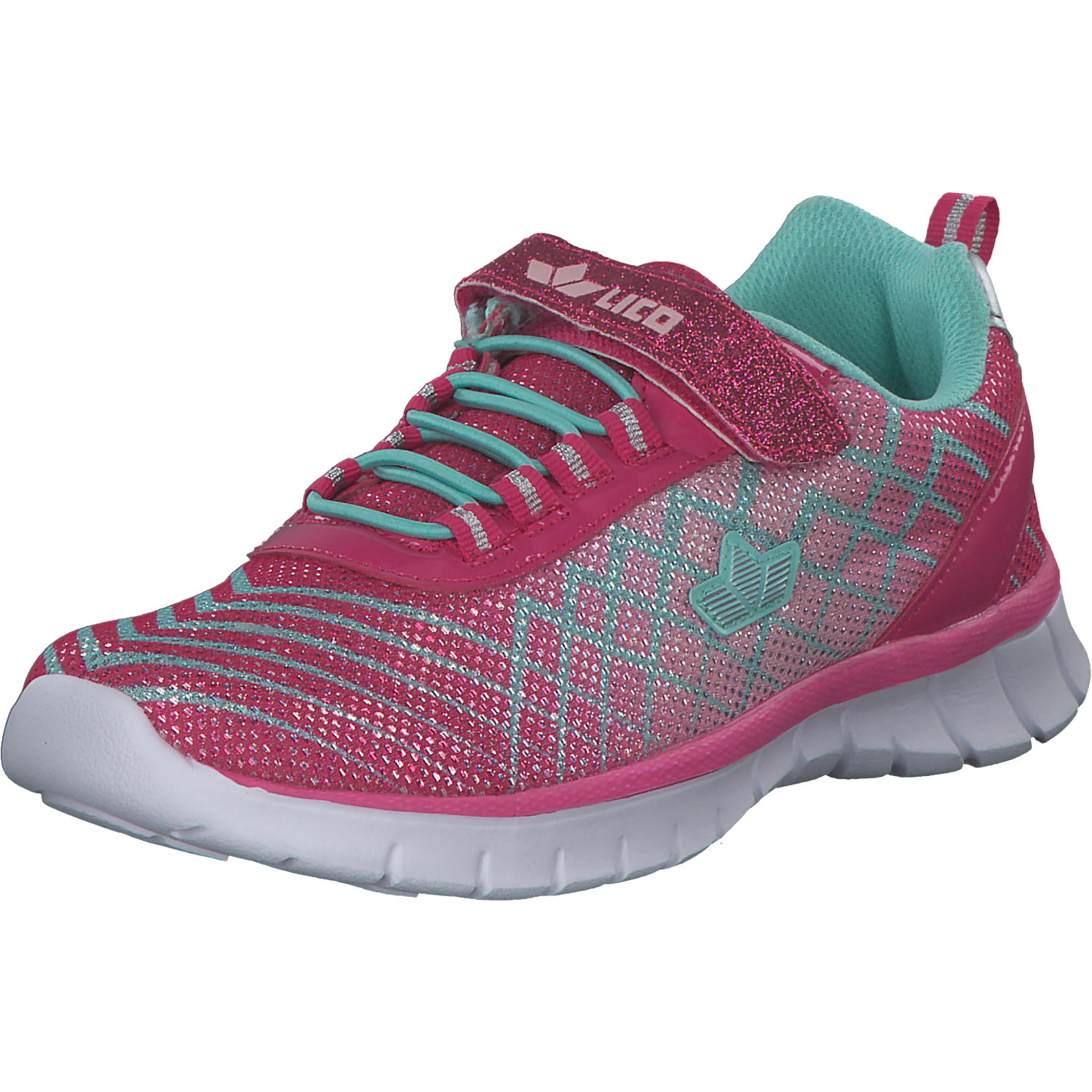 Geka Lenja VS, Sneakers Low, Kinder, pink/rosa/tUErkis