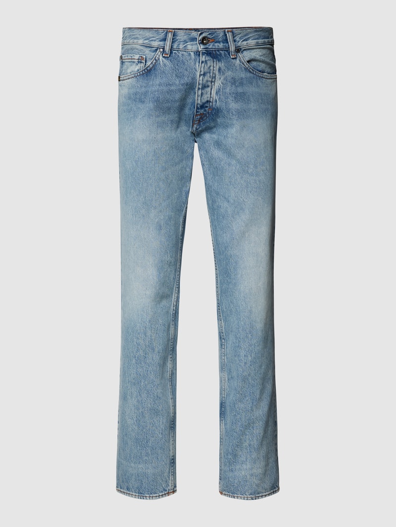 Straight Fit Jeans aus Bio-Baumwolle in hellblau