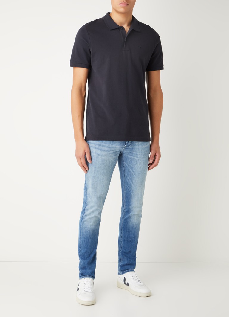 Jeansy Denham Bolt slim-fit, średnie pranie