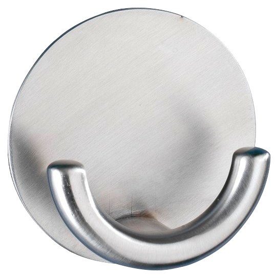 WENKO Wandhaken Rondo, (Set, 4-St), Edelstahl, selbstklebend, rostfrei