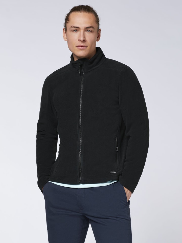 Chiemsee Fleece-Jacke in Schwarz günstig kaufen