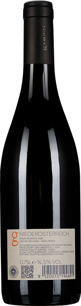 Grassl Syrah Reserve 2021