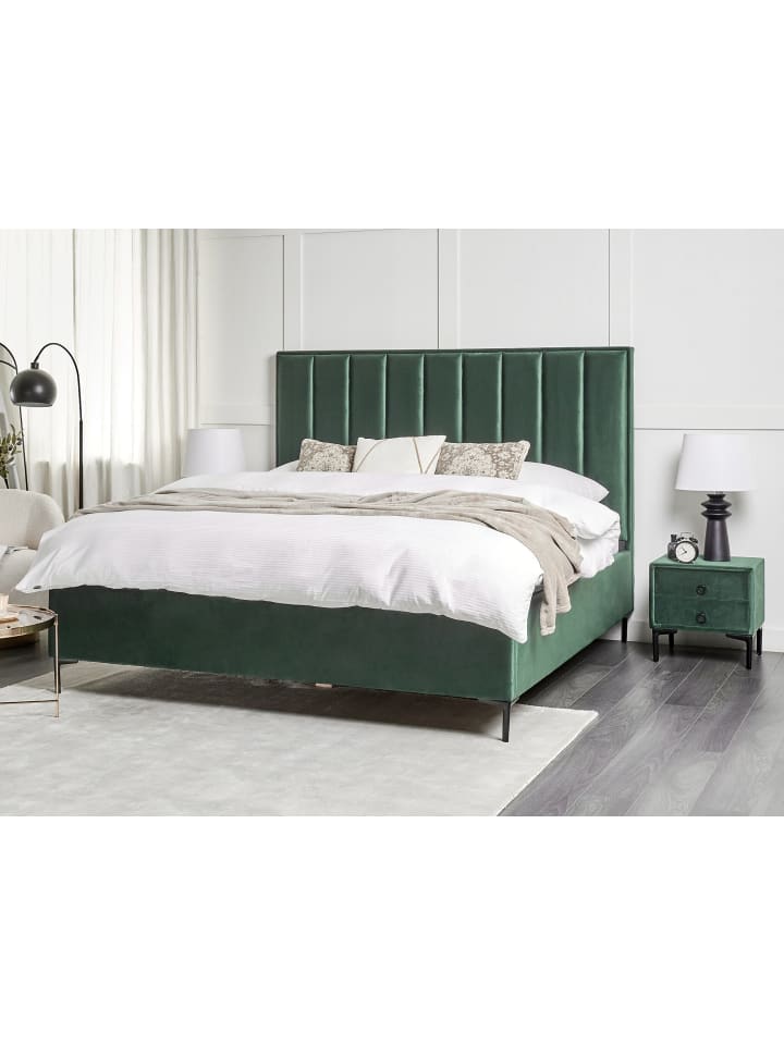 Beliani Schlafzimmer Set SEZANNE in Grün/Schwarz günstig kaufen onesize