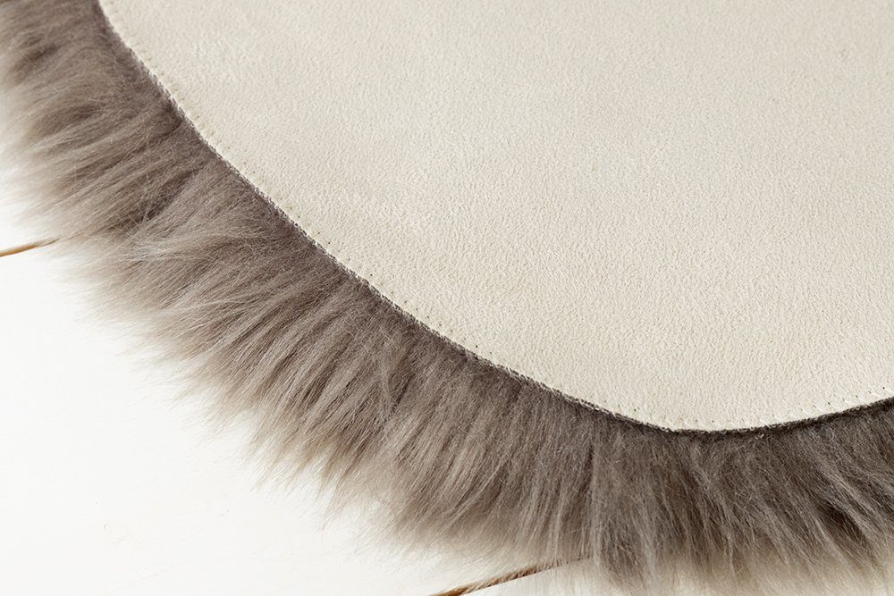 Fellteppich DOLLY 34 cm FARBWAHL, riess-ambiente, rund, Wohnzimmer · Faux-Fur · für Stühle · rund · Landhausstil