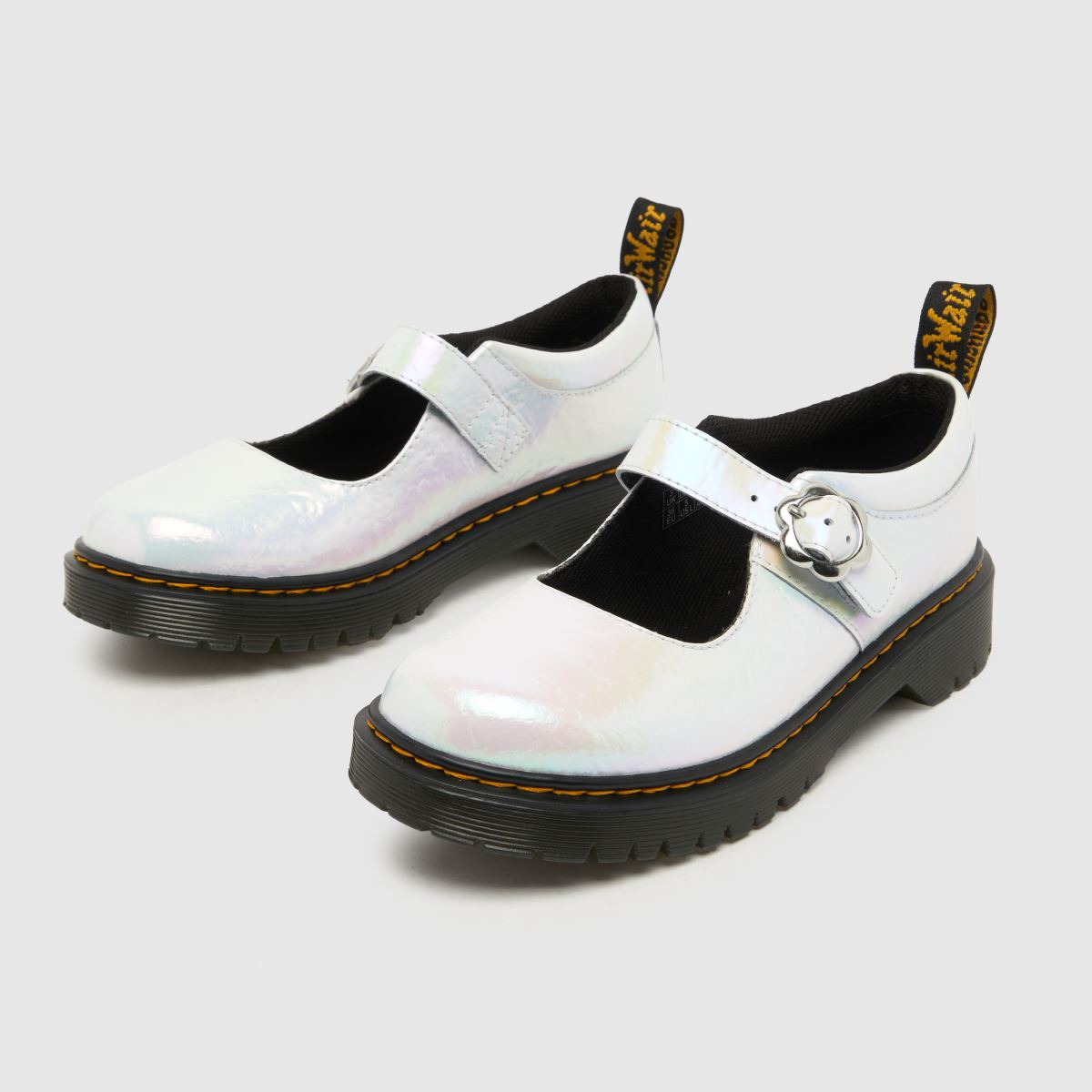Dr Martens vita Mary Jane Bex flickor juniorskor