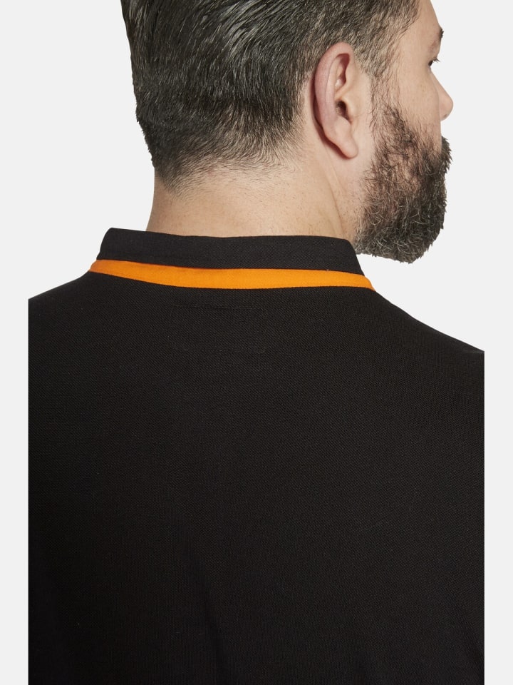 Charles Colby Poloshirt EARL FISBY in schwarz günstig kaufen L