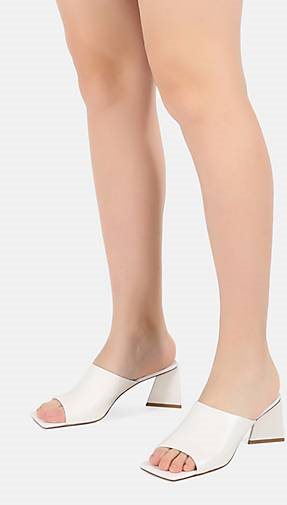 ekonika Mules aus glattem Leder