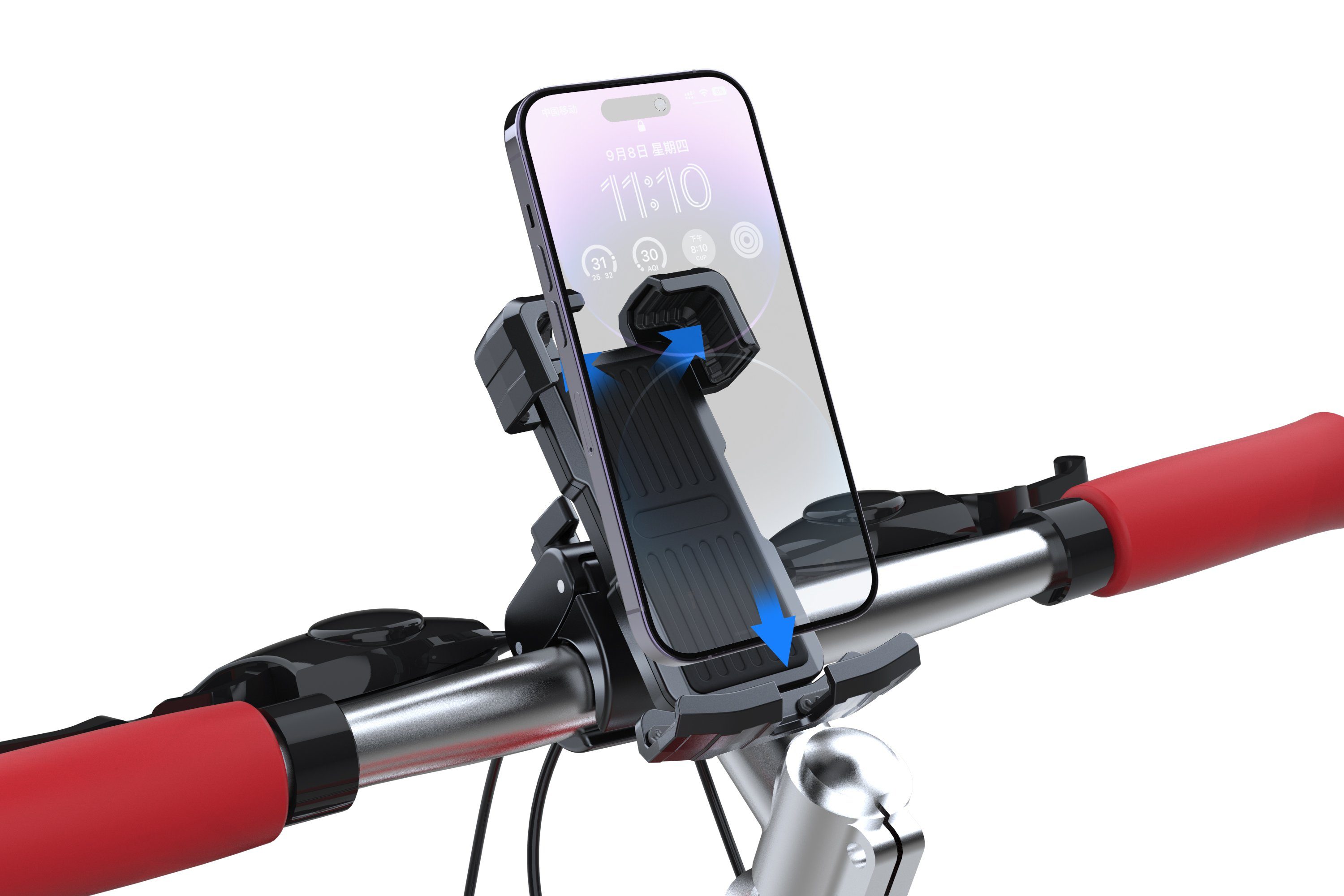 neue dawn Universal Fahrrad Motorrad Handyhalterung 360° Drehbar für Smartphone Smartphone-Halterung