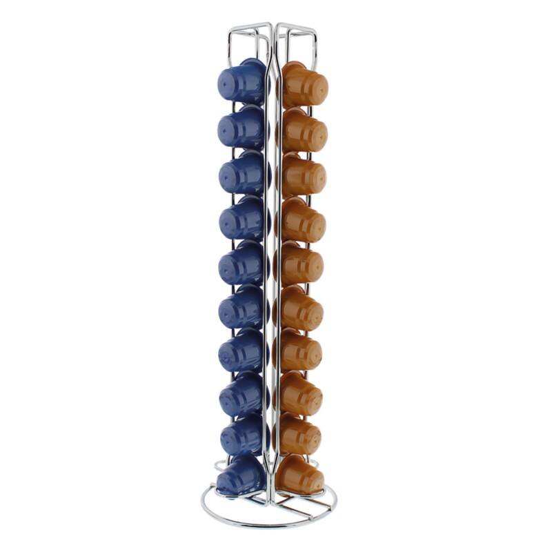 Scanpart Kapselhalter 40 Nespresso Kapseln Silber