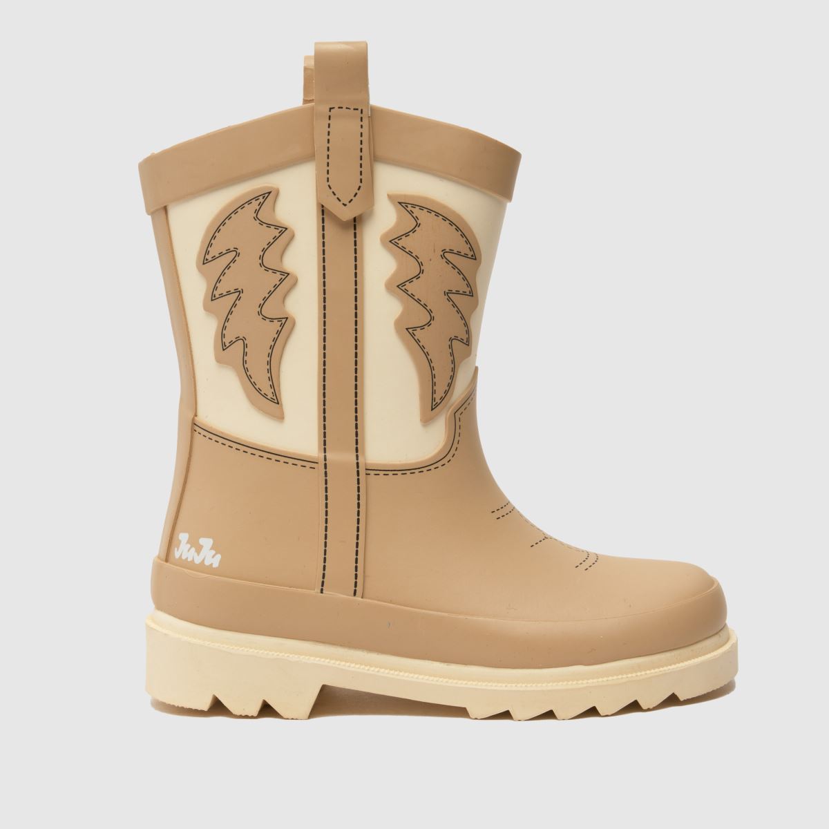 JUJU JELLIES beige docka flickor gummistövlar för småbarn