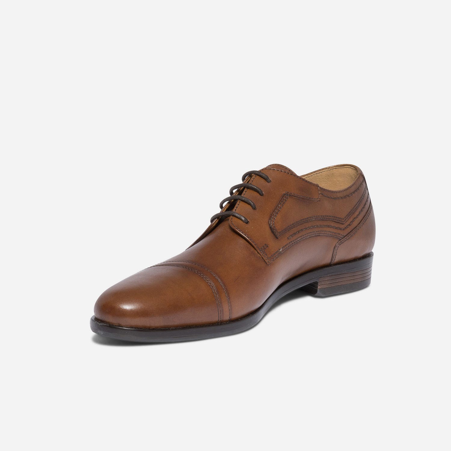Derby marron en cuir