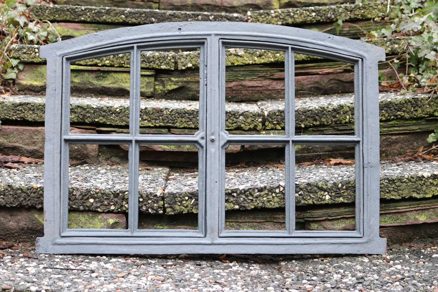 Aubaho Fenster Stallfenster Fenster zum Öffnen Scheunenfenster grau 74cm wie Antik Ei