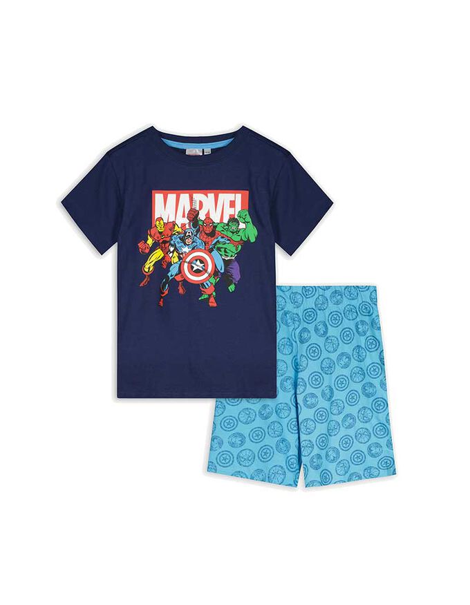 Pyjama Set aus Shirt und Shorts - Marvel