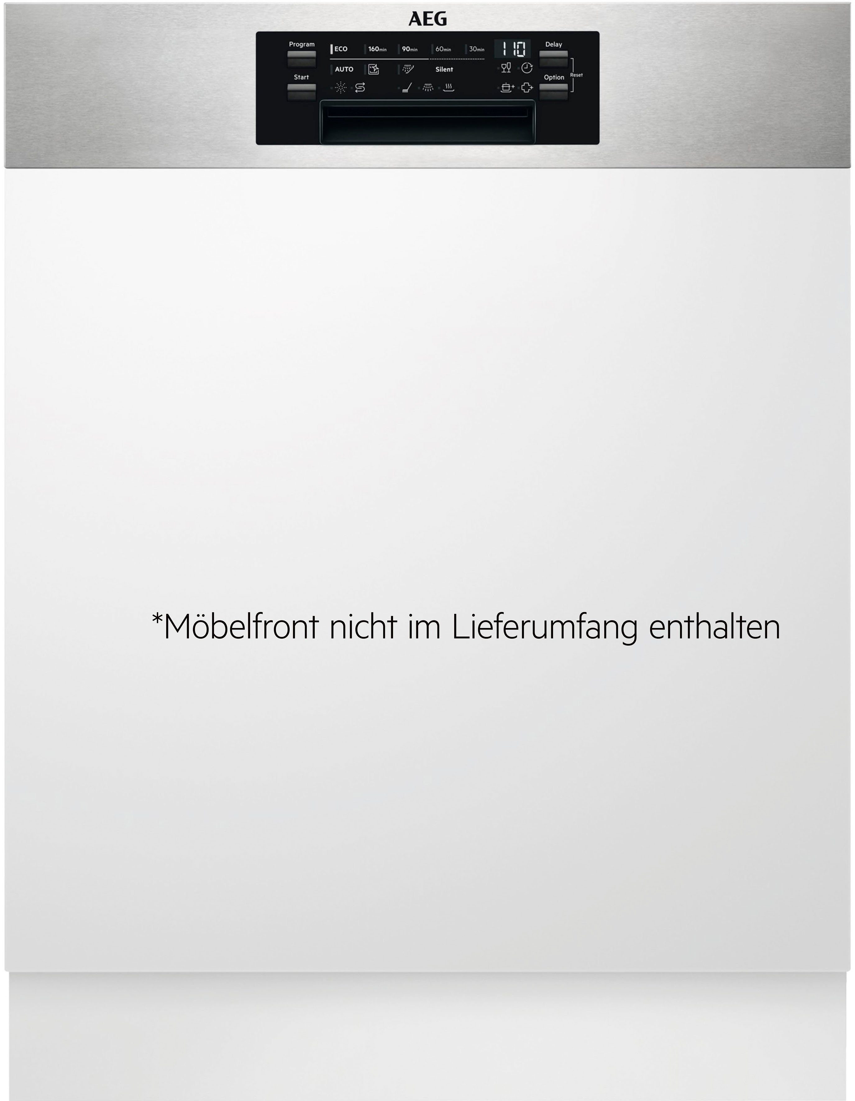 AEG teilintegrierbarer Geschirrspüler Serie 7000, FEE7671APM 911424526, 14 Maßgedecke