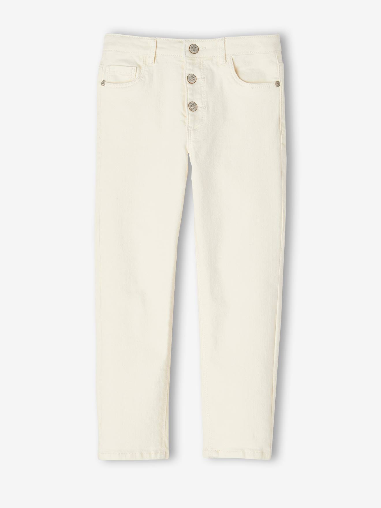 Pantalon Mom fit MorphologiK Large fille pêche