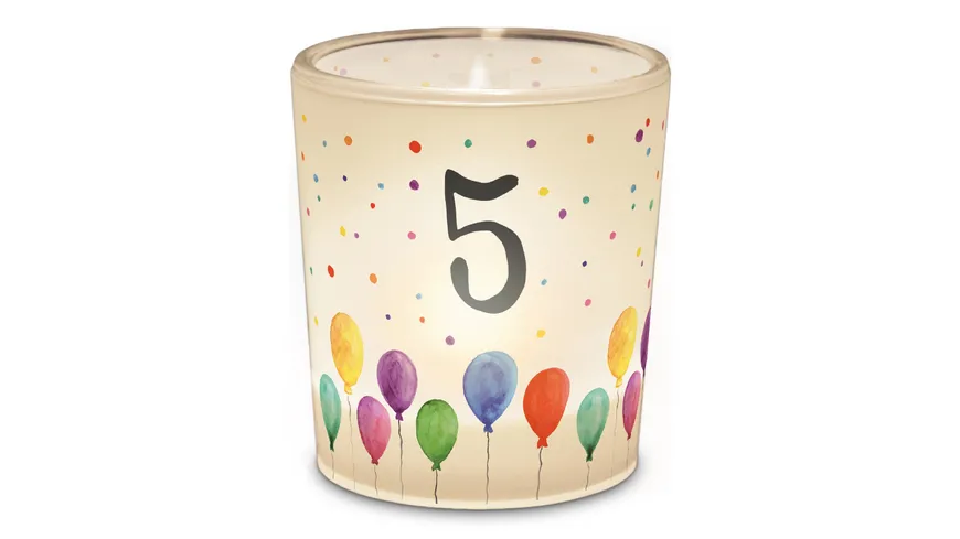 Geschenk für Dich Licht Geburtstag Zahl 5
