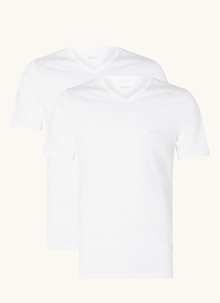 HUGO BOSS V-neck T-shirt in 3-pack