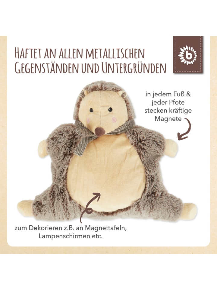 Bieco Spielwaren Plüsch Kuscheltier Igel mit Magneten - ab Geburt in Braun günstig kaufen onesize