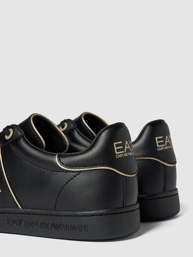 Sneaker mit Label-Details Modell 'CLASSIC' in schwarz