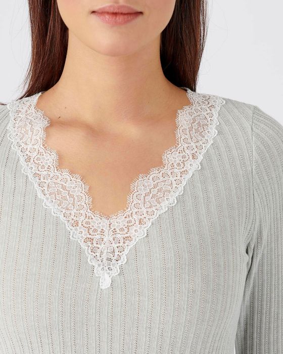 T-shirt manches longues maille pointelle Thermolactyl