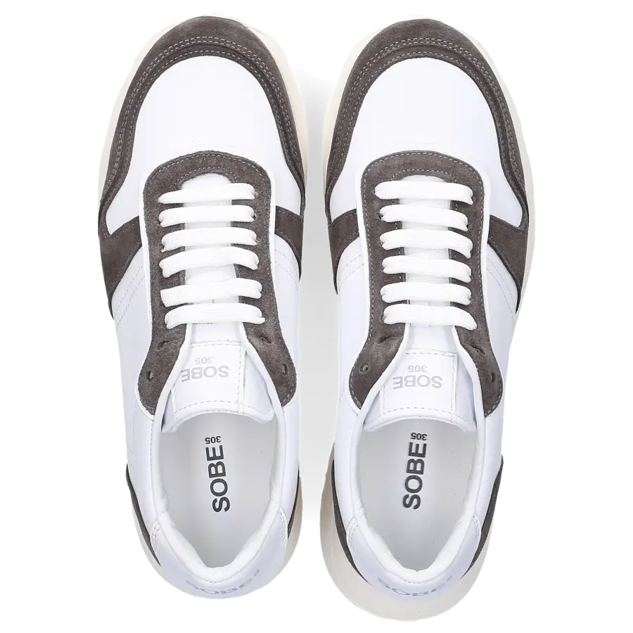 305 SOBE - Sneaker low SPRINT Kalbsleder - weiß