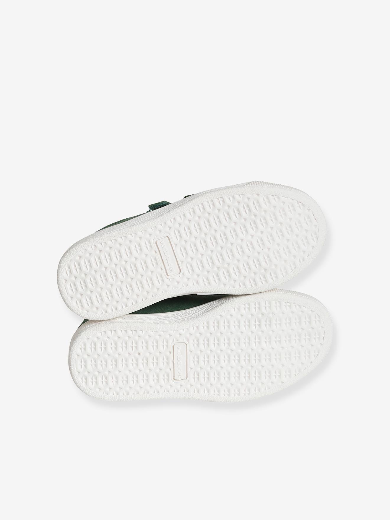 Baskets scratchées en cuir garçon marine