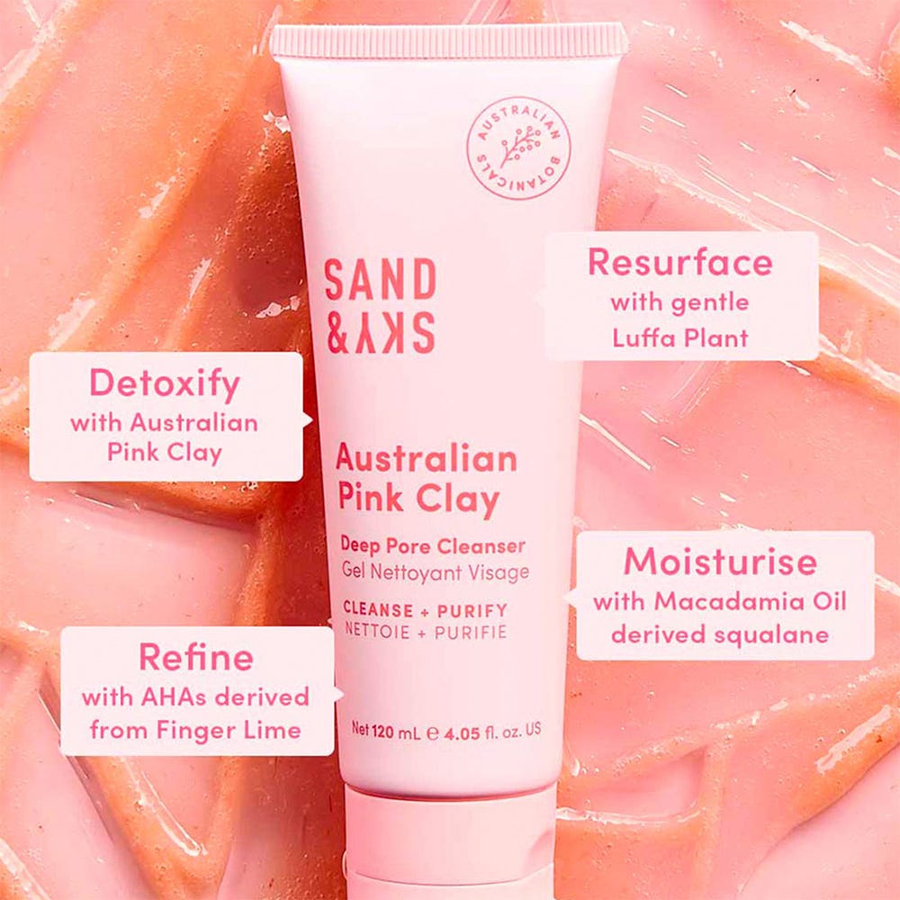 Sand & Sky Australien Pink Clay Deep Pore Cleanser 120 ml