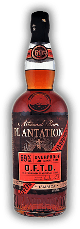 Plantation O.F.T.D. Overproof Dark Rum 69% 1,0 Liter Plantation O.F.T.D. Overproof Dark Rum 69% 1,0 Liter Wunderbar aromatischer Overproof-Rum-Blend. 1	 Liter - Vol 69%