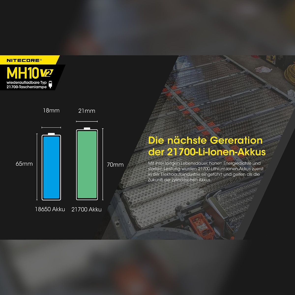 LED Taschenlampe MH10S