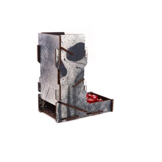 e-Raptor Dice Tower UV Print Old Skull