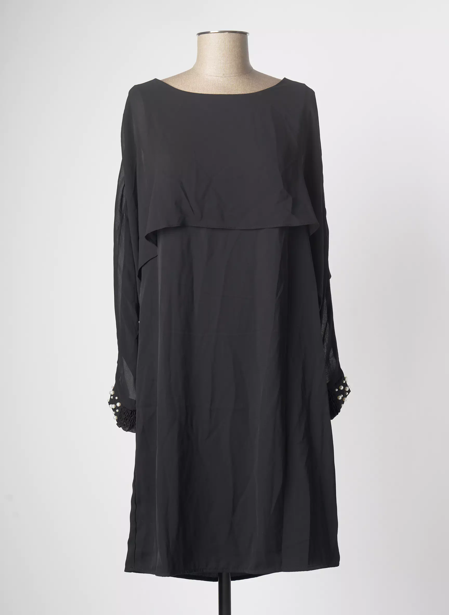 Fransa Robes Mi Longues Femme couleur noir