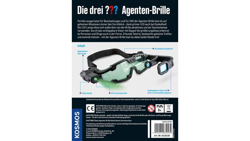 KOSMOS - Die drei ??? Agenten-Brille