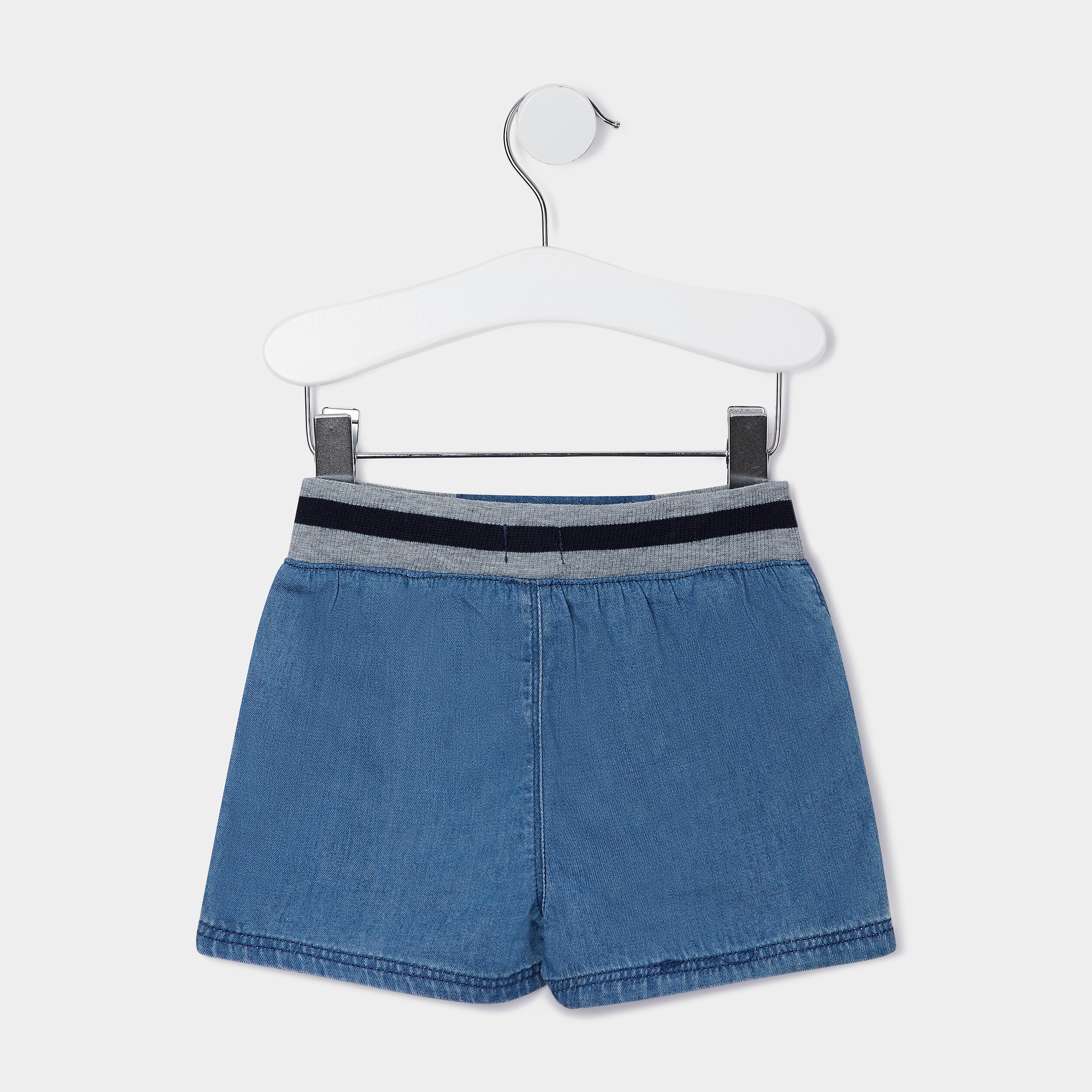 Short droit en jean denim double stone bébé garçon | La Halle