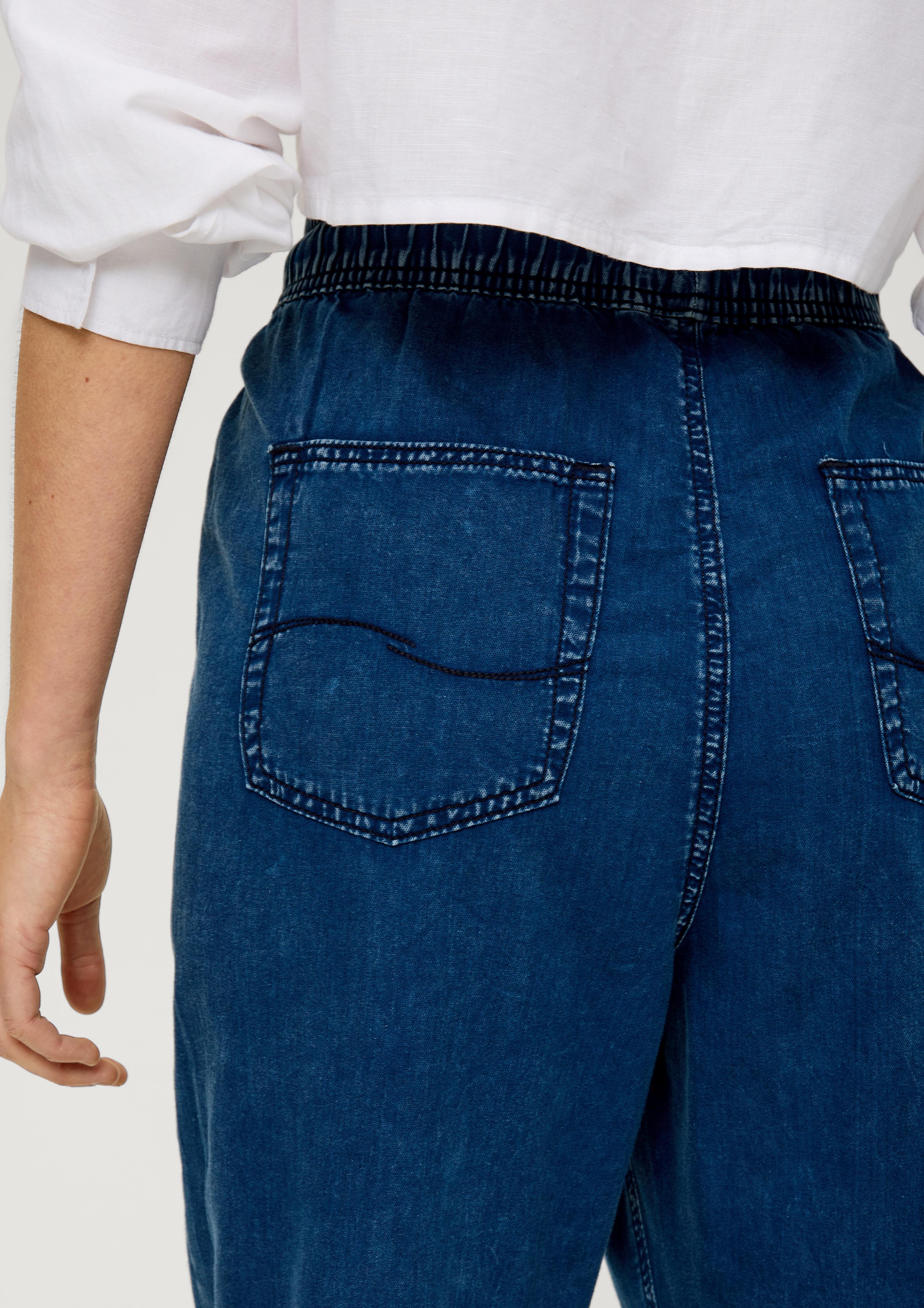 Ankle-Jeans / Relaxed Fit / High Rise / Semi Wide Leg  2131224-59Y2