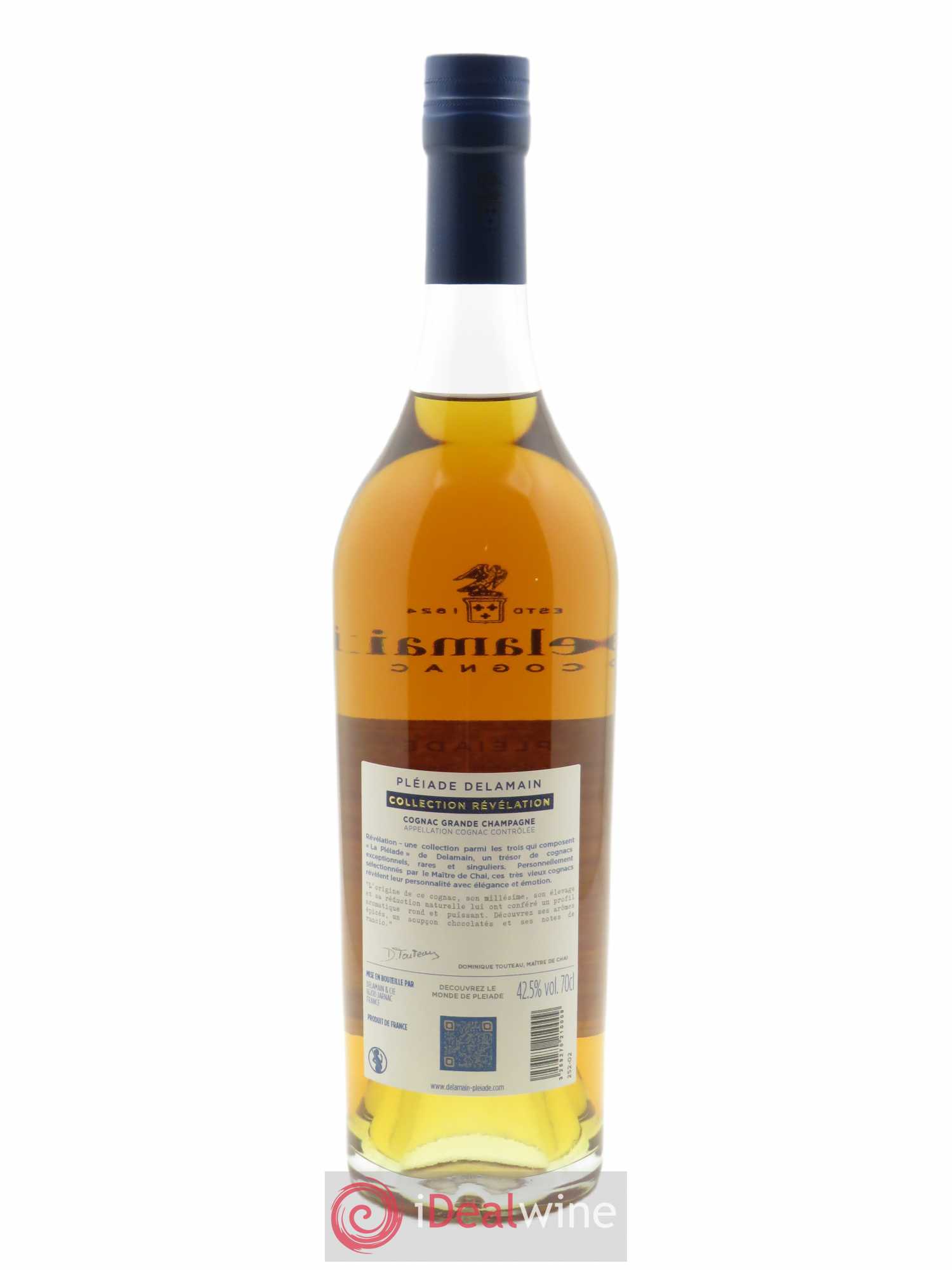Cognac Delamain Grande Champagne Pléiade Révélation Ambleville (70cl) 1995 - Lot de 1 Bouteille