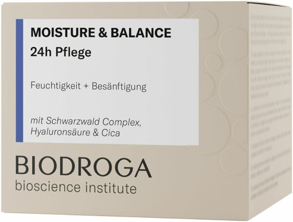 Biodroga Bioscience Institute Moisture & Balance 24h Pflege  Gesichtscreme