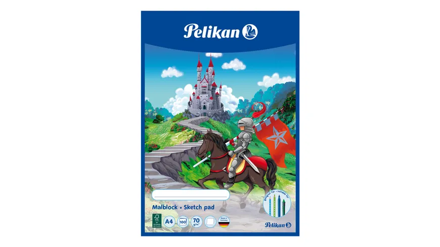 Pelikan Malblock A4 sortiert 100 Blatt 70g/qm