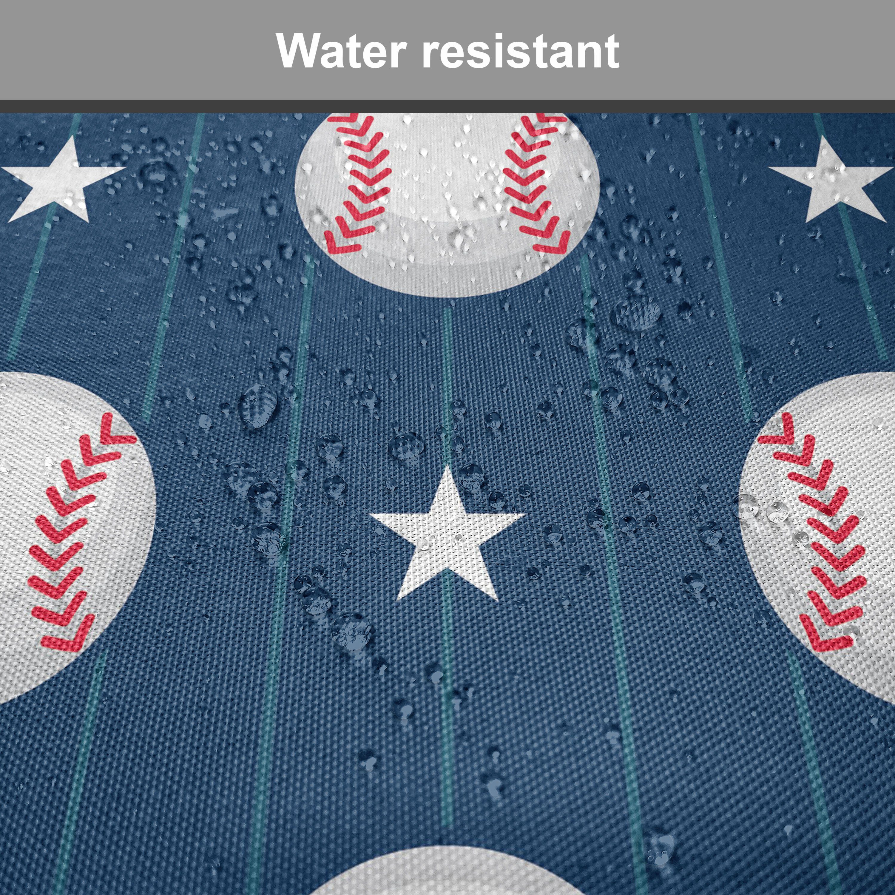 Abakuhaus Stuhlkissen Dekoratives wasserfestes Kissen mit Riemen für Küchensitze, Sport Baseball-Streifen