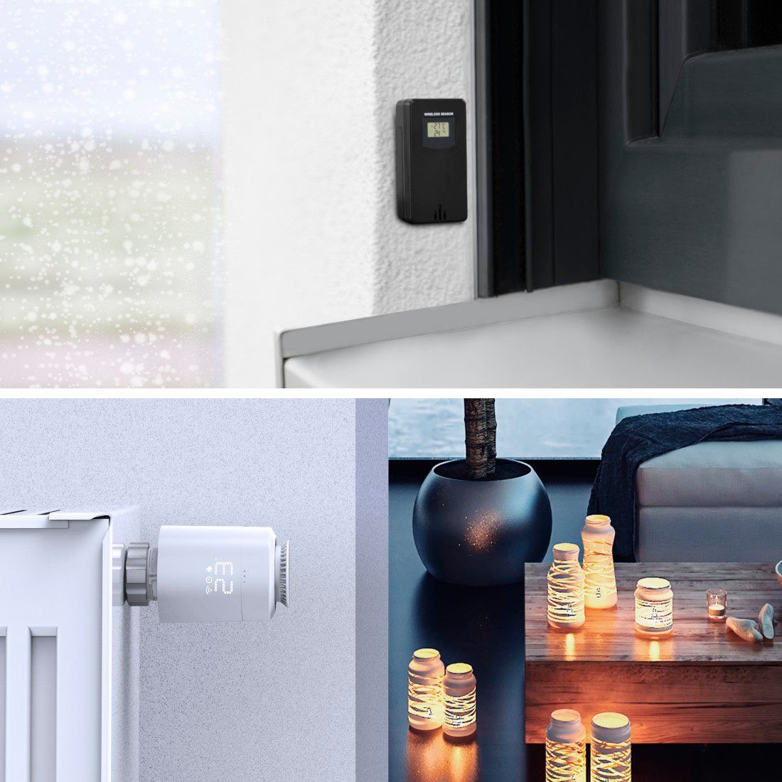Hama WLAN mit Außensensor, Thermometer/Hygrometer Barometer, App Wetterstation (WLAN, Außensensor, Thermometer/Hygrometer Barometer, App, Farbdisplay)