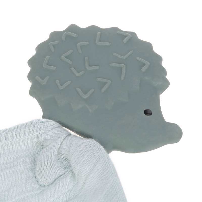 Anneau de dentition caoutchouc doudou Hérisson gris Lässig