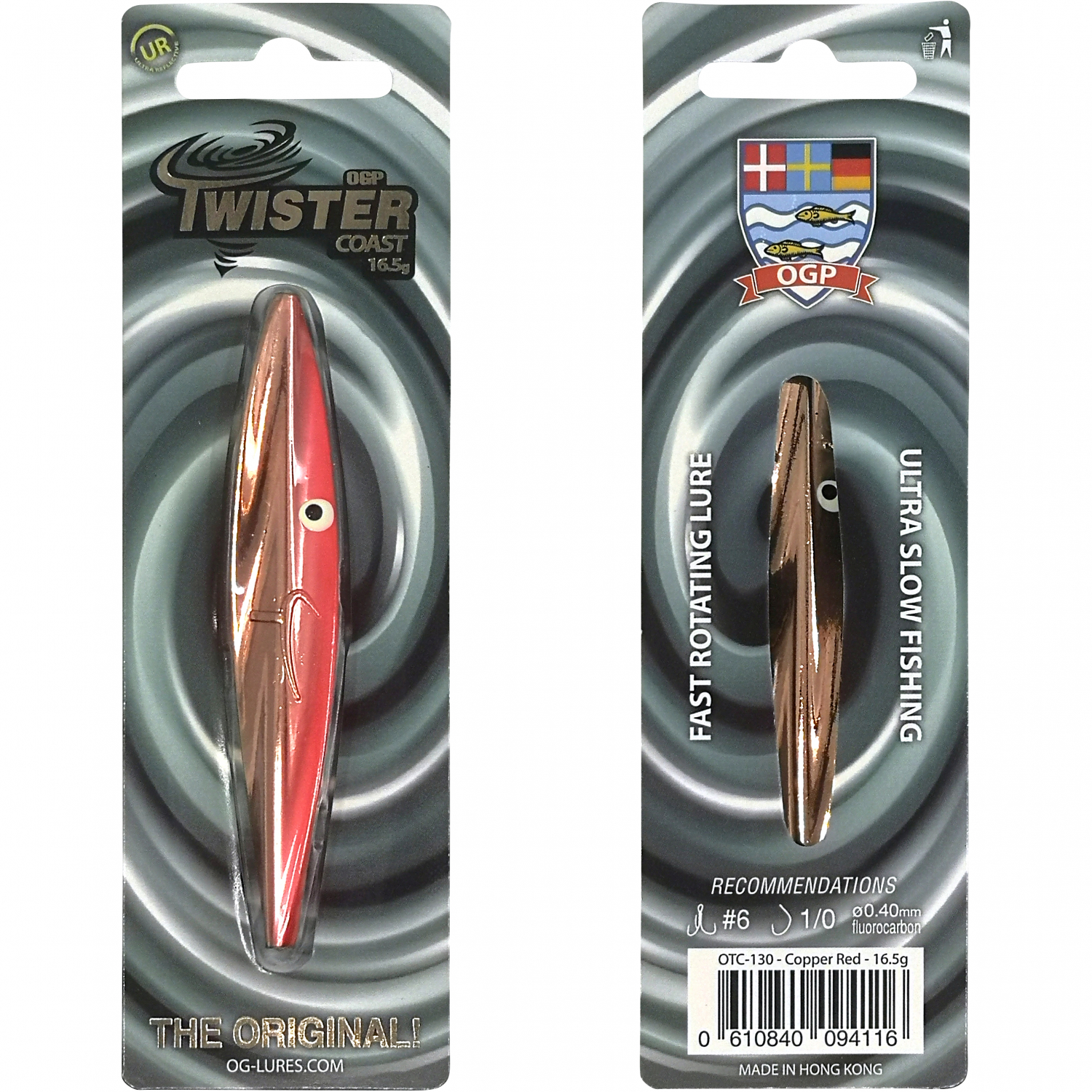 OGP Inline-Köder Twister Coast (Copper Red)