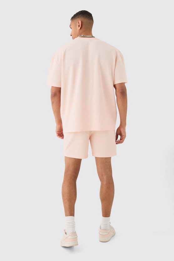 Oversize T-Shirt mit High Build Pique Limited Print