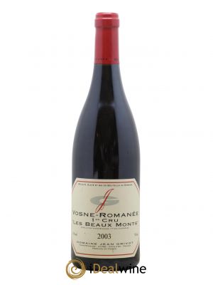 Vosne-Romanée 1er Cru Les Beaux-Monts Jean Grivot  2003 - Lot de 1 Bouteille