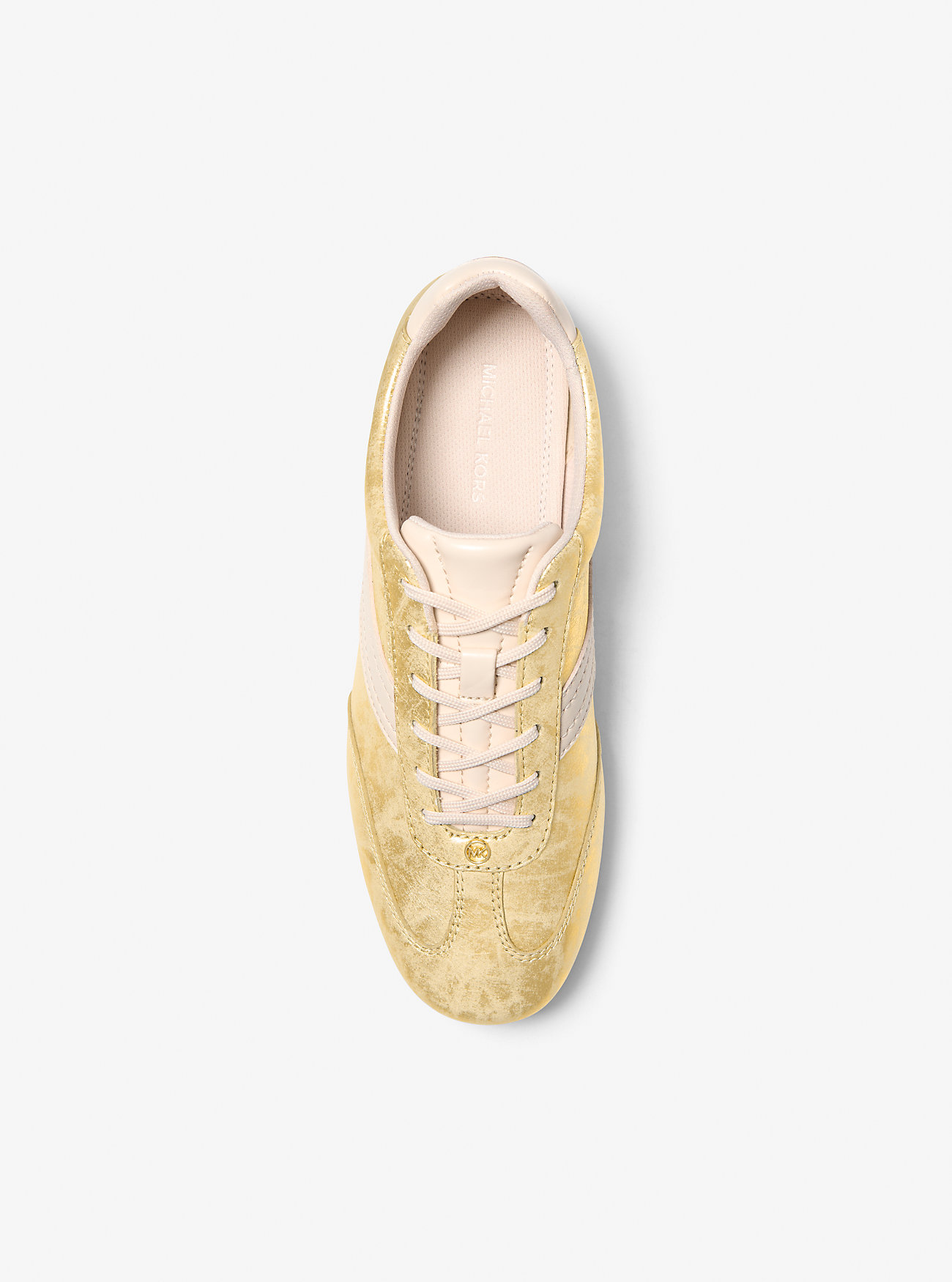 Susie Metallic Skinnsneaker - GULL