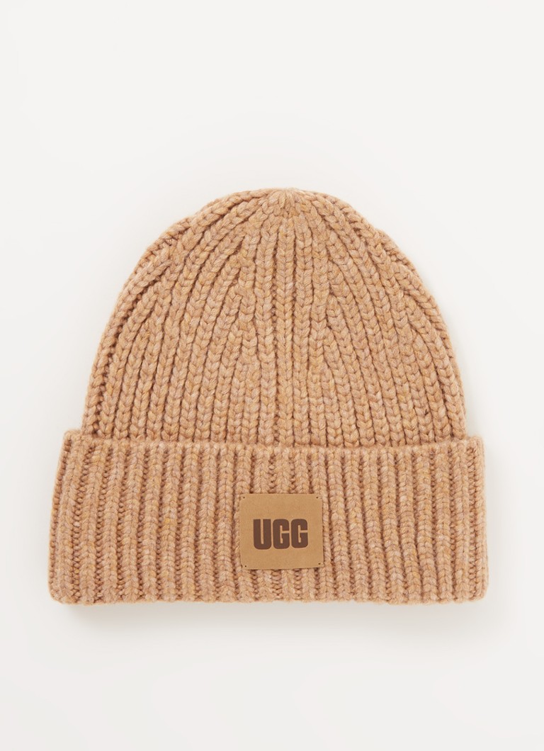 UGG  Chunky Rib muts in wolblend met logo